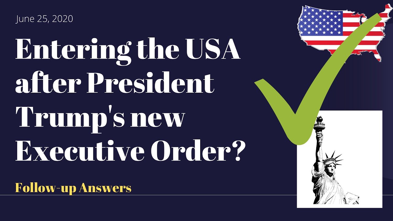 Entering the USA on H1B visa after President Trump's new Executive Order! Follow-up Answers!