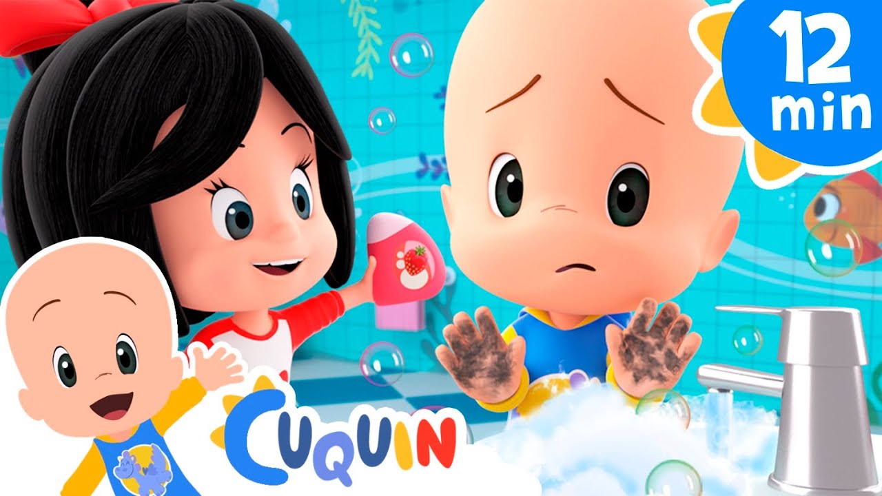 Cuquín lavándose las manos | Cleo & Cuquín: canciones infantiles