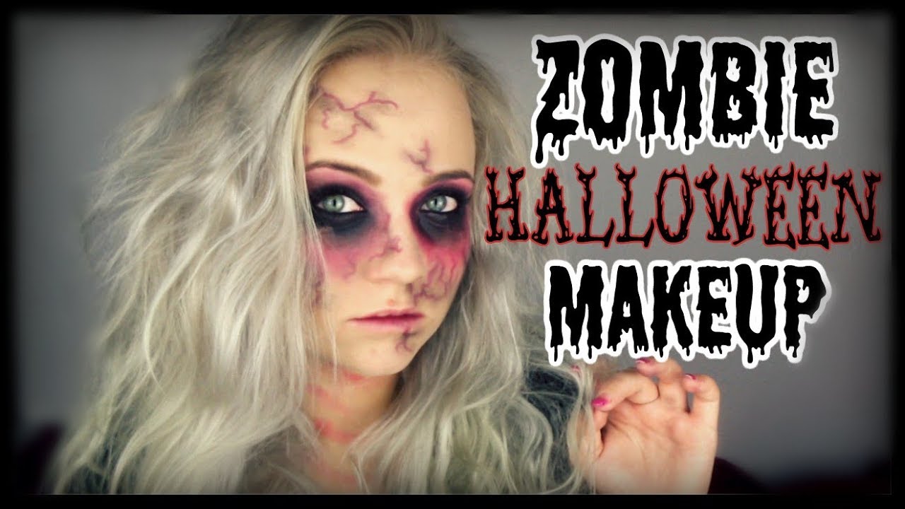 ZOMBIE Halloween Makeup Tutorial || mit NORMALER SCHMINKE | Blond_Beautyy