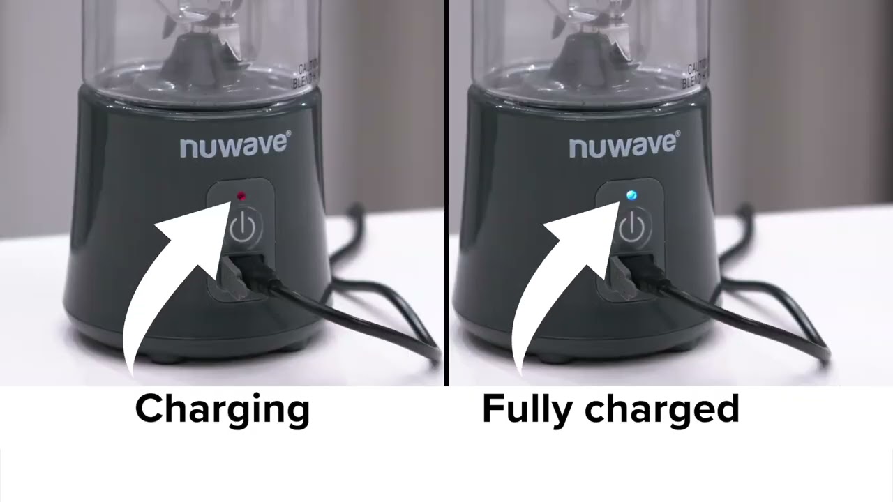 Nuwave BFA Free On-The-Go Small Juice Blender with Self-Cleaning, Leak-Proof Lid