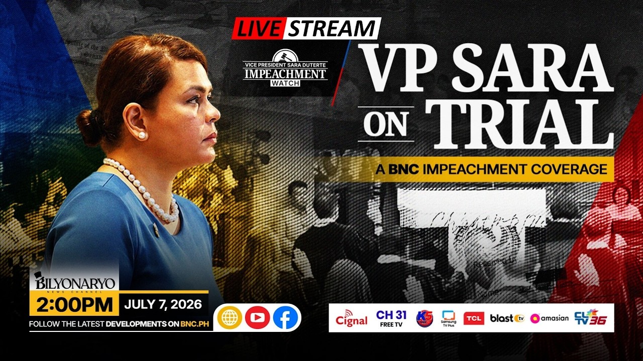 LIVE: VP Sara Duterte Impeachment Trial | Day 2 | July 7, 2026