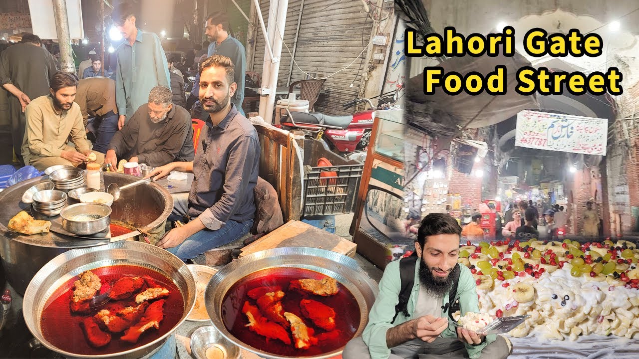 Lahori Gate Food Street | Ibara Bong Paye | Ali Bhai  Russian salad wlay |  Hideen food Game in 2023