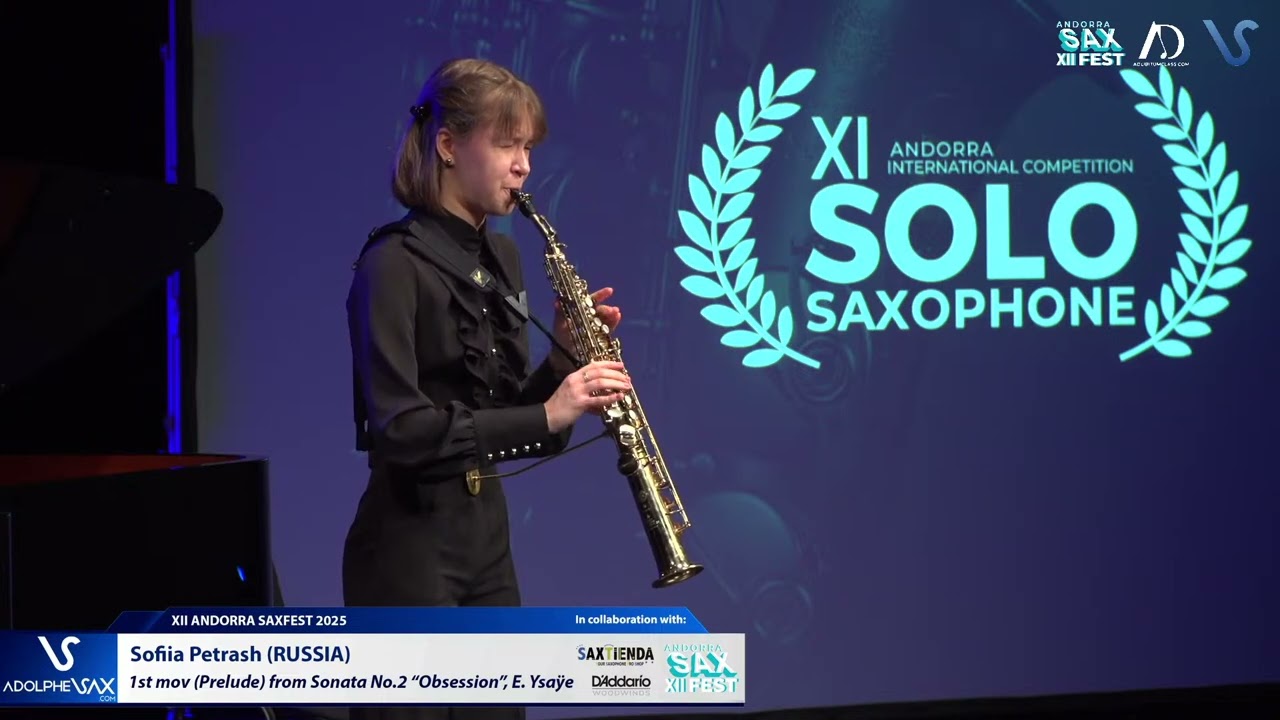 Sofiia Petrash (Russia) plays Prelude from Sonata No. 2 “Obsession” by Eugène Ysaÿe