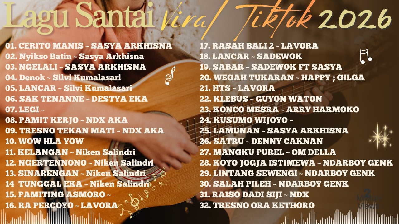 Lagu Santai Viral Tiktok 2026 - Lagu Pop Jawa Hits Indonesia Terbaru 202🎸🌿🎧 Lagu Populer #musikviral