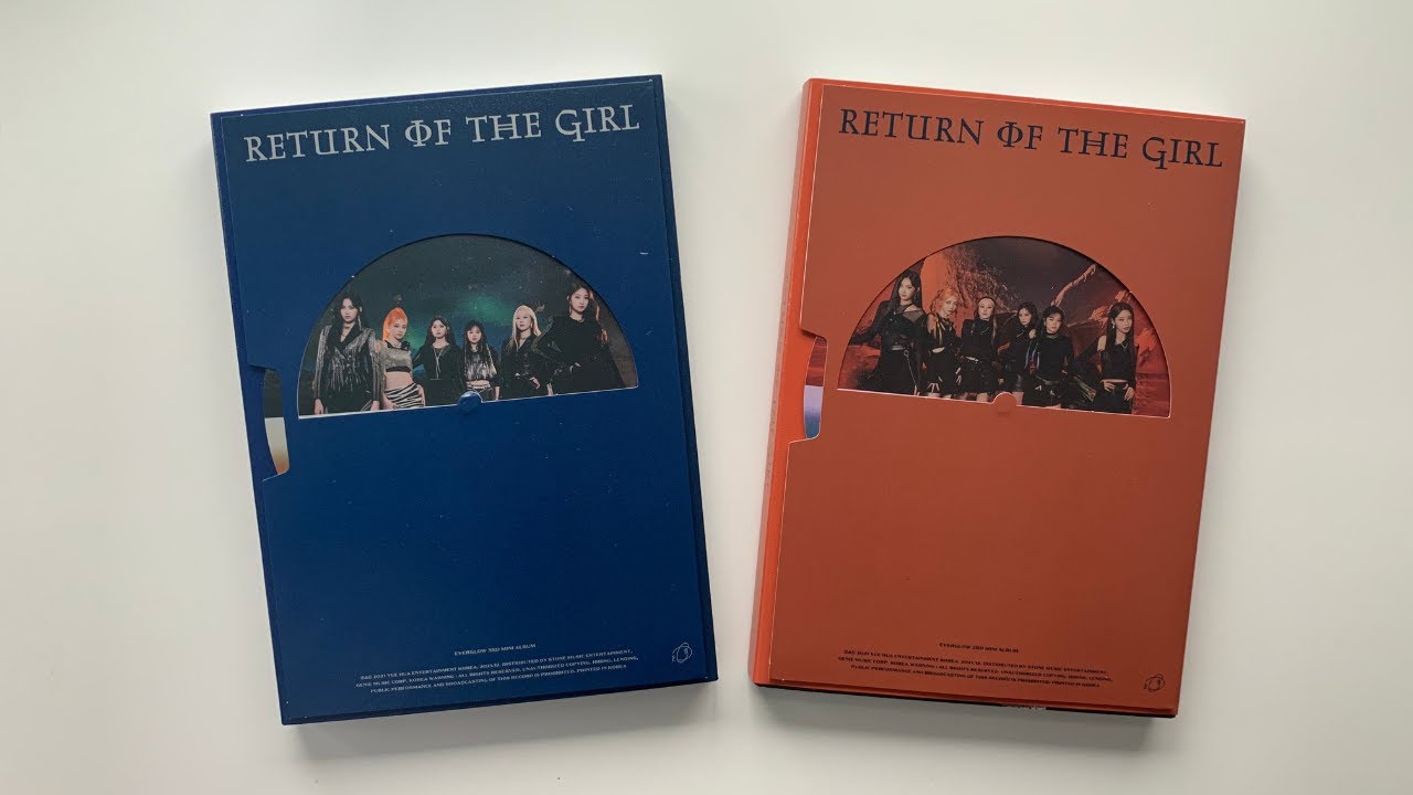 Unboxing - EVERGLOW 3rd Mini Album: Return of the Girl (Galaxy & Biker Ver.)