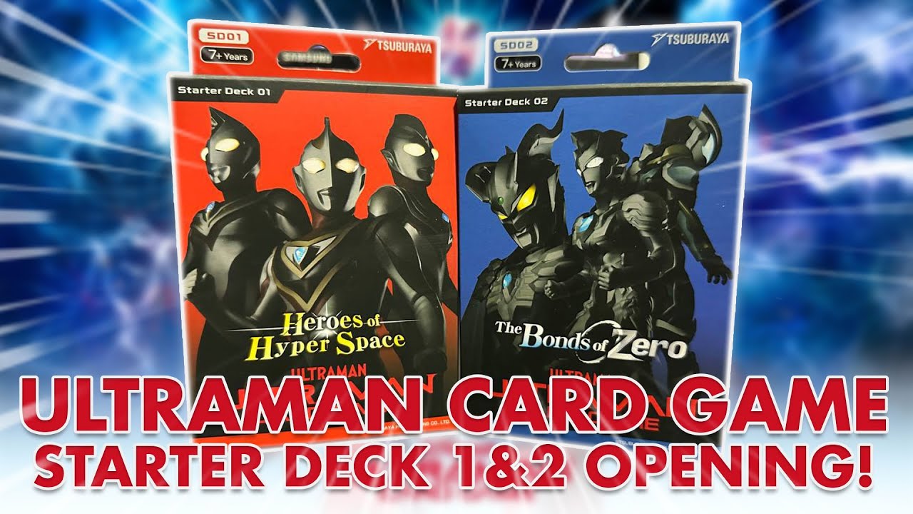 THERE'S A NEW ULTRAMAN CARD GAME? 🔥 Starter Deck 1 & 2 Opening!
