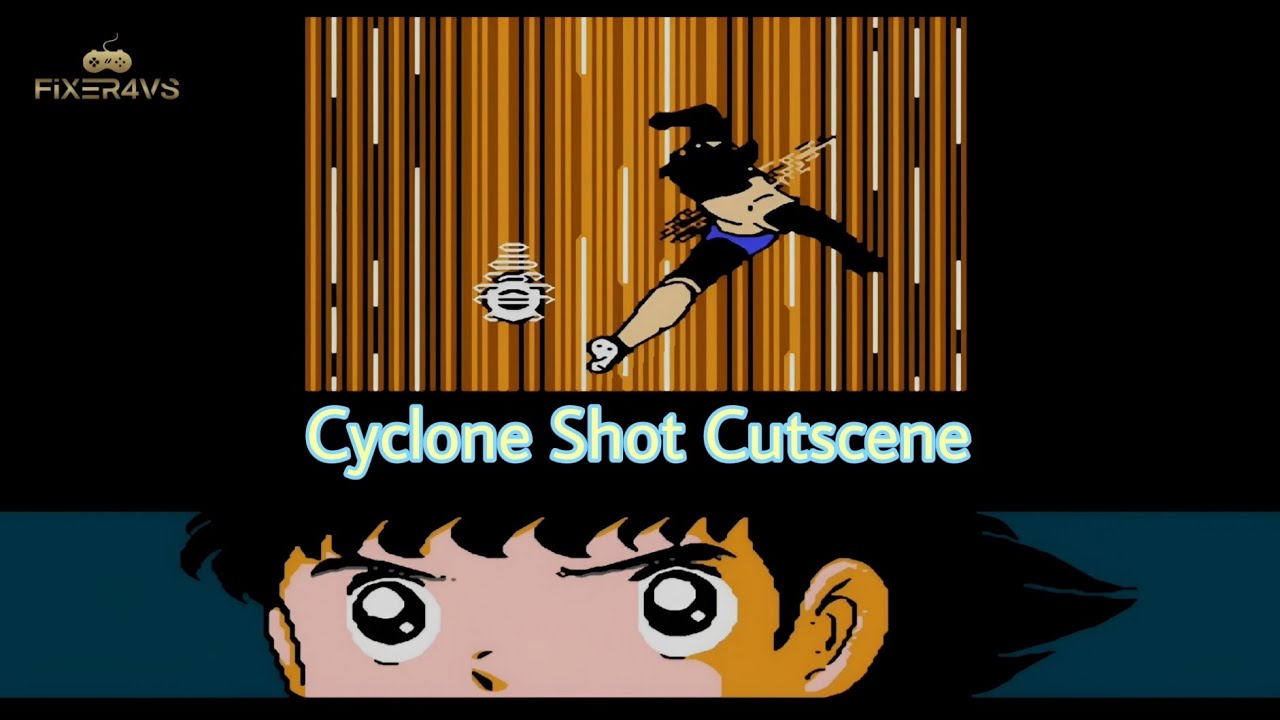 Captain Tsubasa 2 HD Cyclone Shot Cutscene/Theme #nes