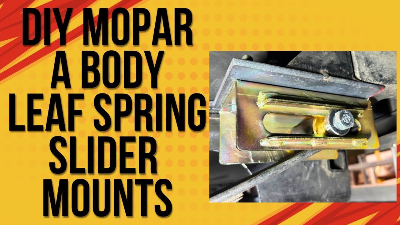Mopar A Body Leaf Spring Slider to factory mounting points Dart Swinger Duster Demon Valiant bolt in