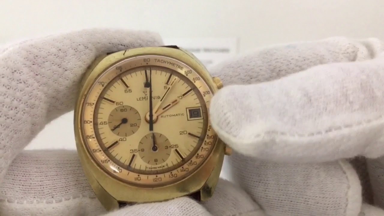 Vintage Lemania Automatic Chronograph Men&rsquo;s Watch cal. 1341 1970s