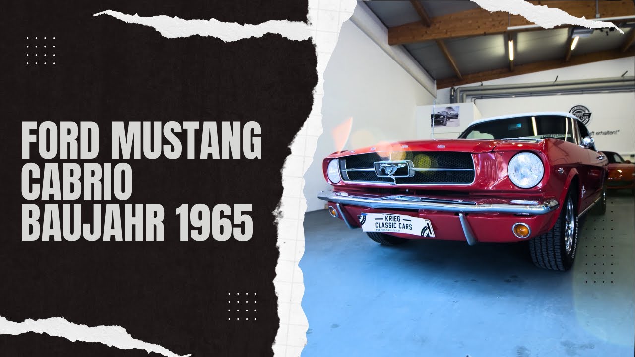 Ford Mustang 1965 Cabrio, V8 I Classic Cars Munich