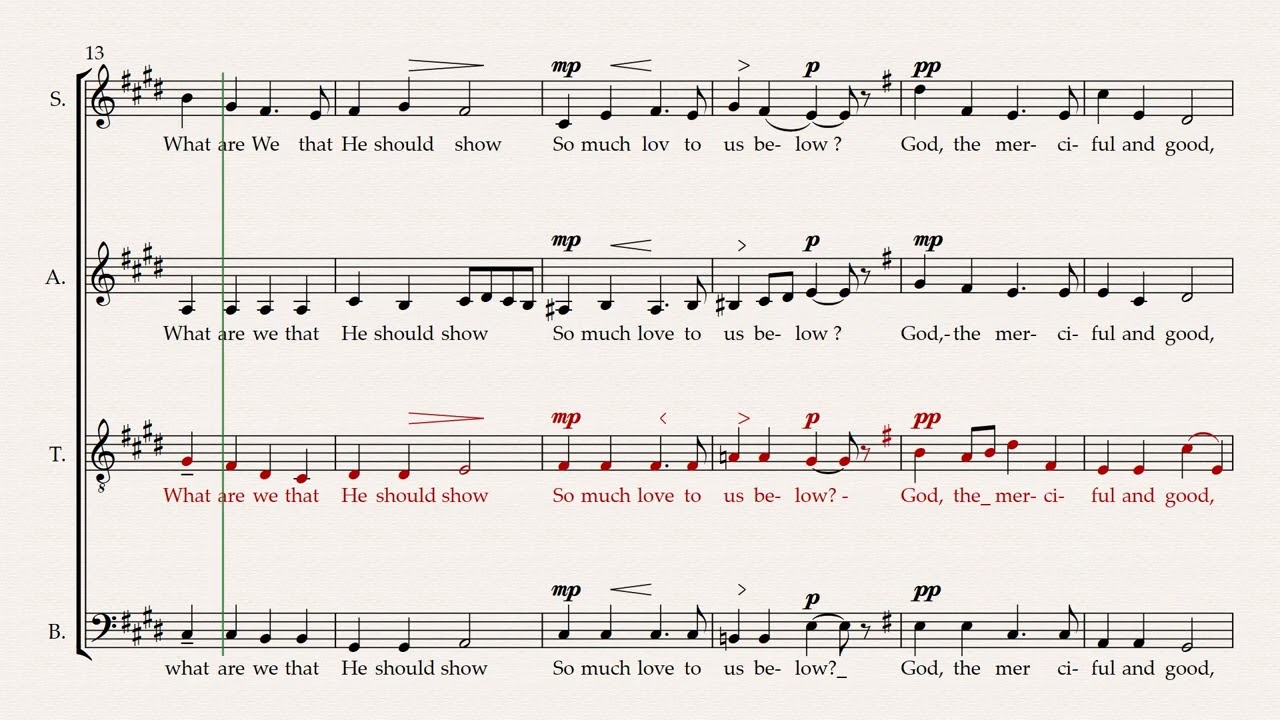 Sing, My Soul, His Wondrous Love, Ned Rorem. Tenor part