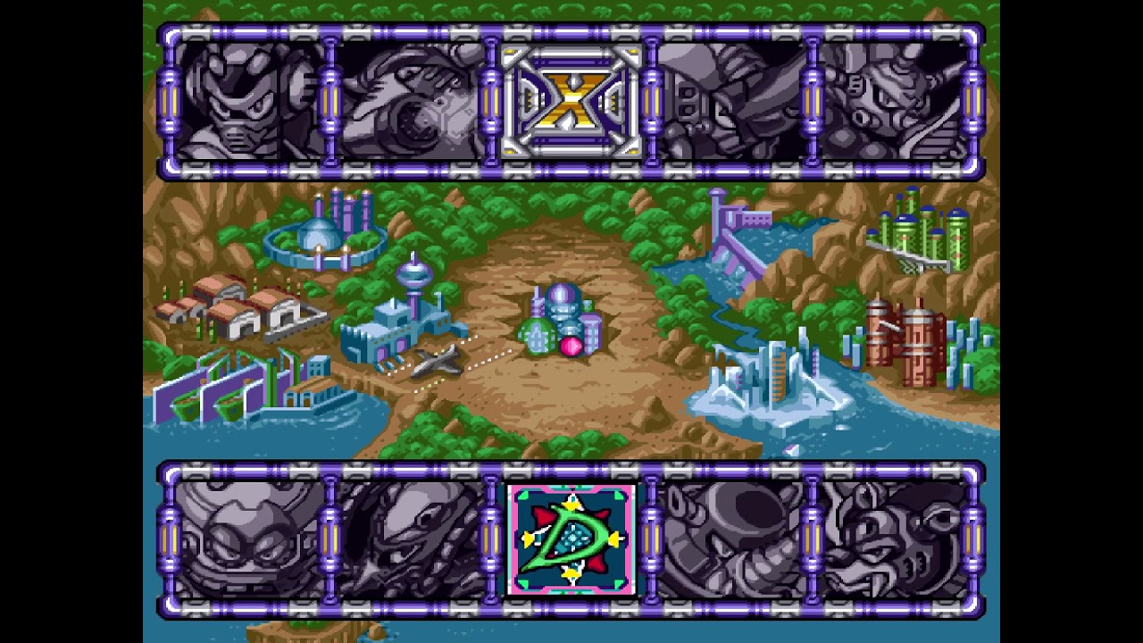 Rockman X3「ロックマンX3」- ステージセレクト2 | Mega Man X3 - Stage Select 2