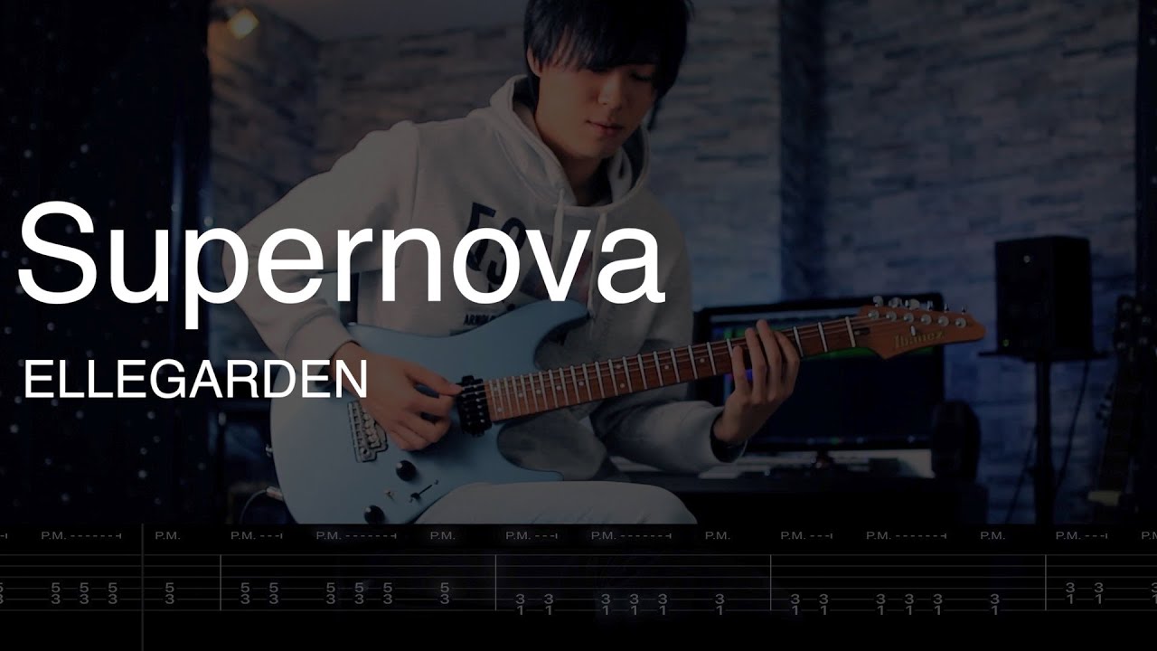 ELLEGARDEN - Supernova Guitar Cover TAB movie