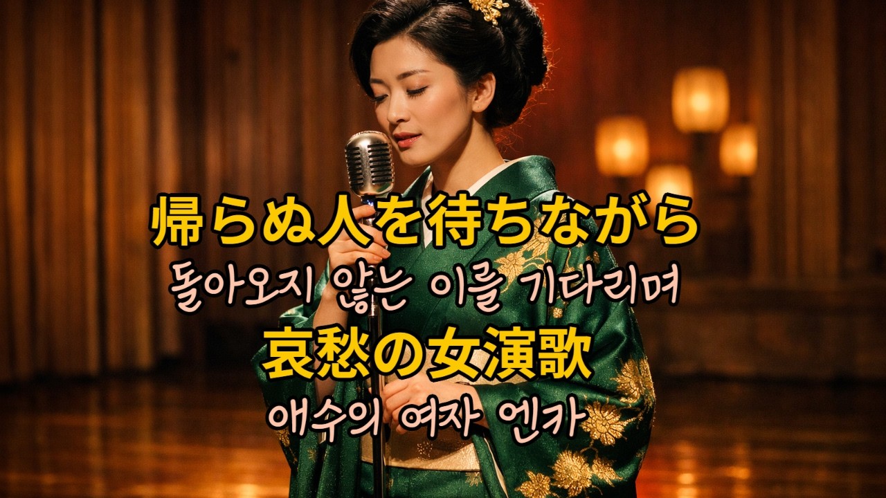 帰らぬ人を待ちながら｜哀愁の女演歌돌아오지 않는 이를 기다리며｜애수의 여자 엔카