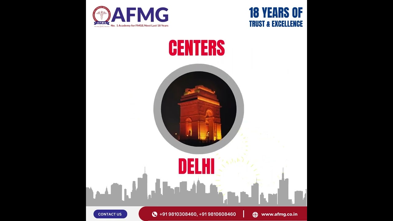 AFMG NO.1 ACADEMY for FMGE/NEXT LAST 18 YEARS