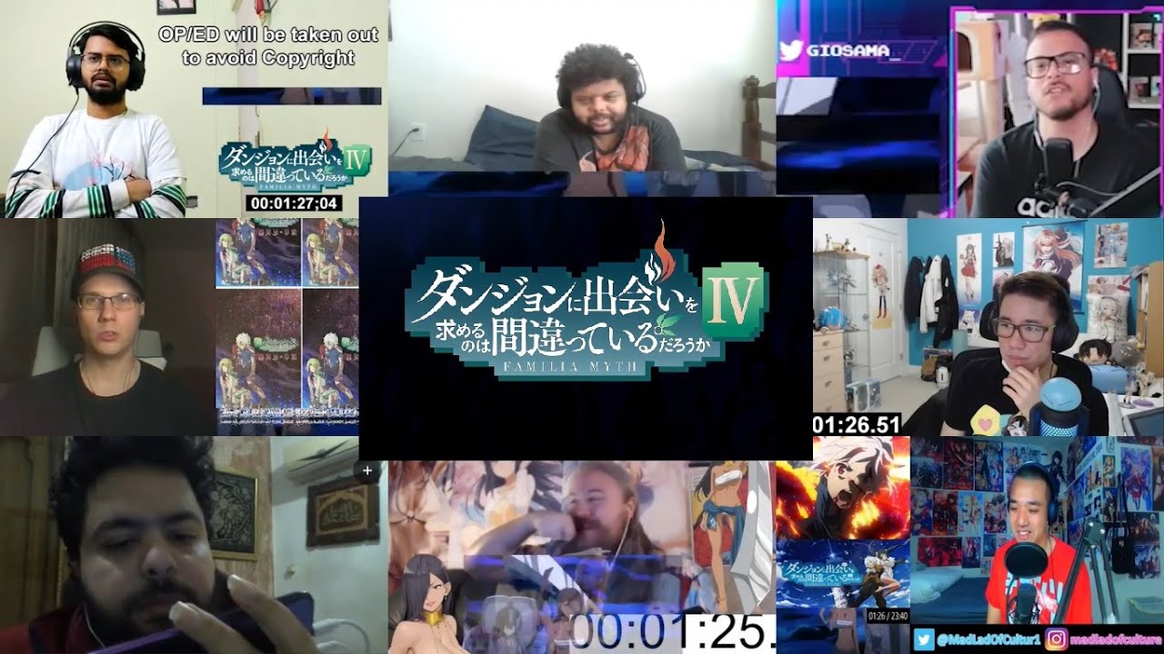 DanMachi S4 Opening 2 Reaction Mashup