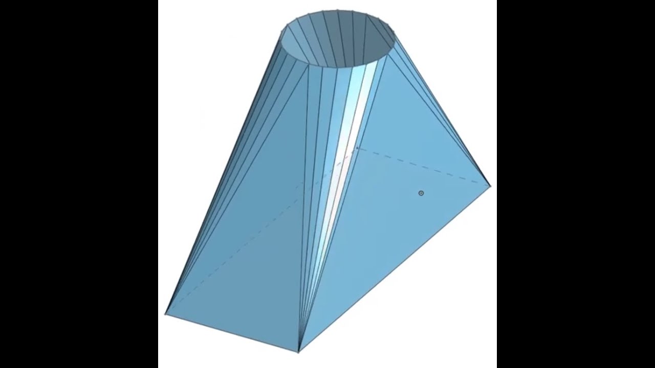 OnShape: Rectangular to Round duct