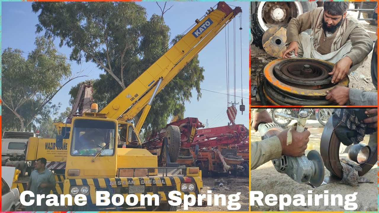 Crane Boom Length Spring Repairing || Hydraulic pipe Reels Repairing || Fruitful Tech/Skills