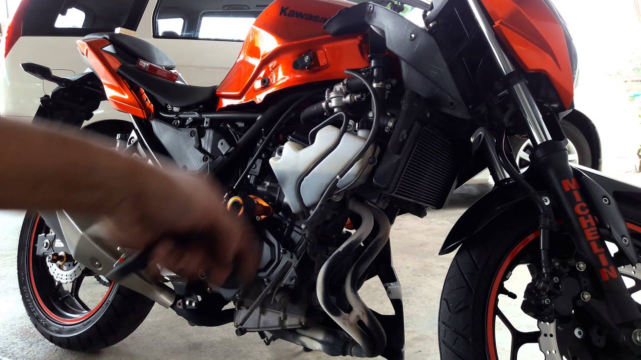 Kawasaki Z250 Exhaust Removal (cara bukak ekzos)