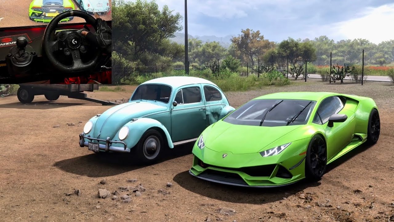 Lamborghini Huracán Pure Sound | Forza Horizon 5 | Logitech G923 Steering Wheel Gameplay (4K)