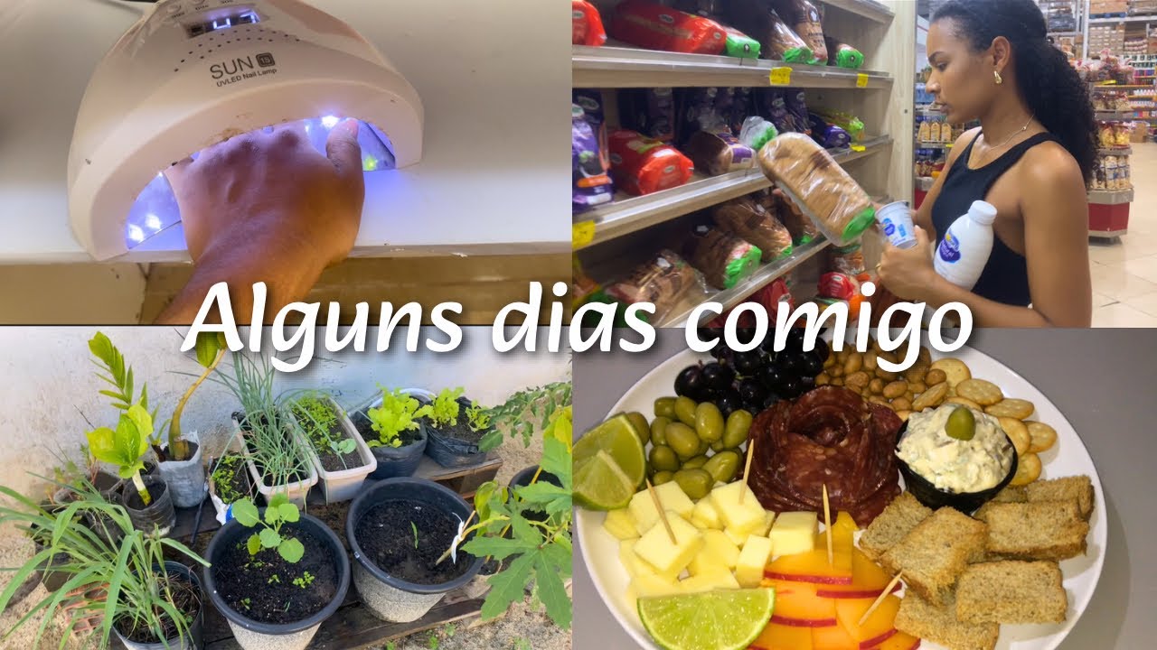 VLOG: ALGUNS DIAS COMIGO | Compras no mercado e na feira, fiz as unhas, petiscos e muito mais 