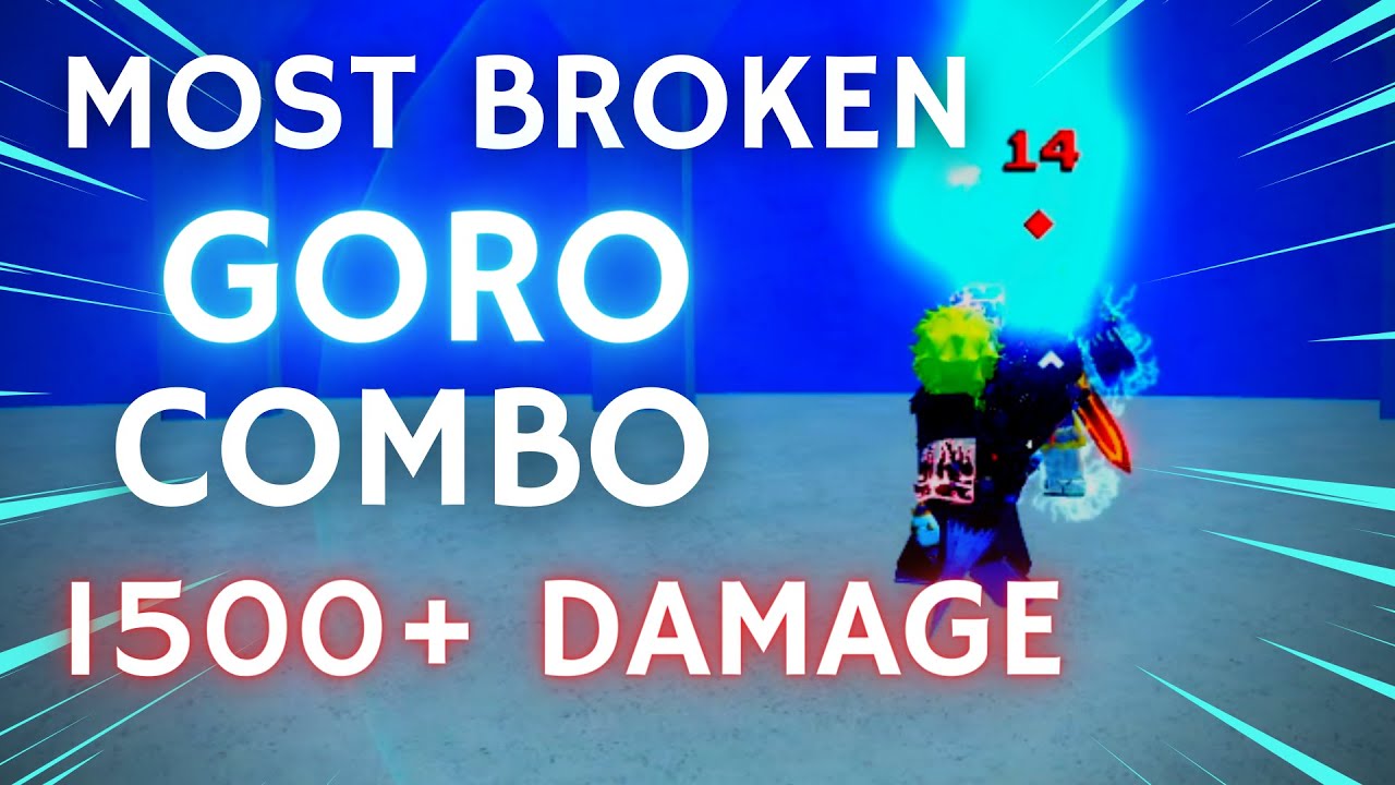 [GPO] THE MOST BROKEN GORO + CYBORG COMBO (1500+ DAMAGE)