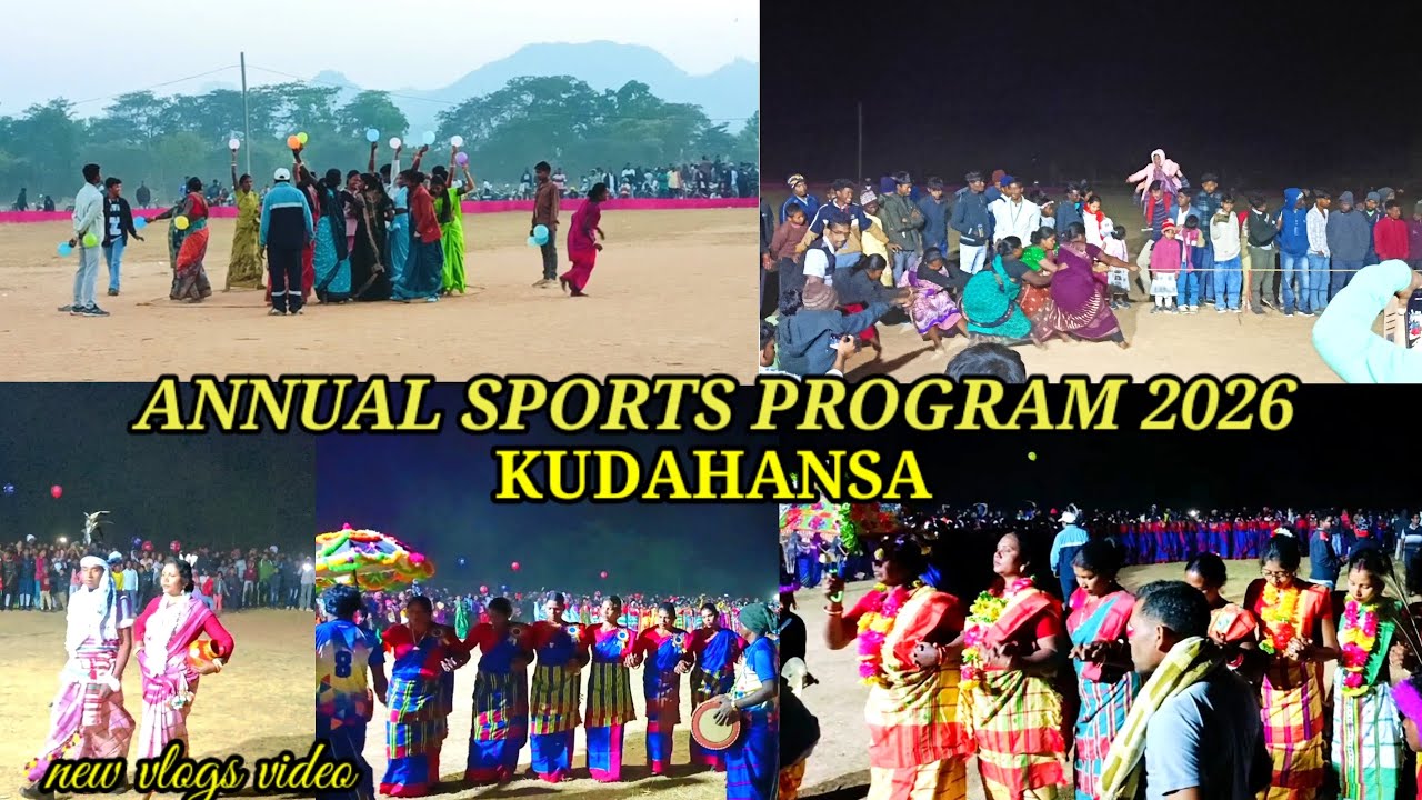 KUDAHANSA ANNUAL SPORTS PROGRAM 2026//jamda - block mayurbhanja//@jola kola official 