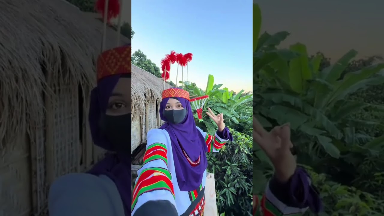 সাজেক এসে পাহাড়িদের পোশাক পড়ে অনেক ঘুরাঘুড়ি করলাম 🥰😅-mustarin sultana #foryou #vairlvideo #fypシ 