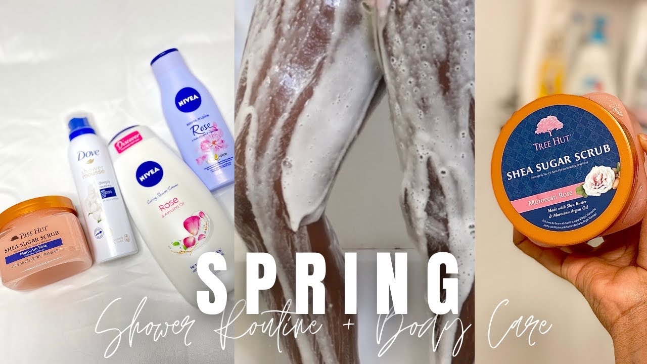 *Pampering* Spring Shower Routine 2022 (Rose Scent) + Trying new Hygiene products