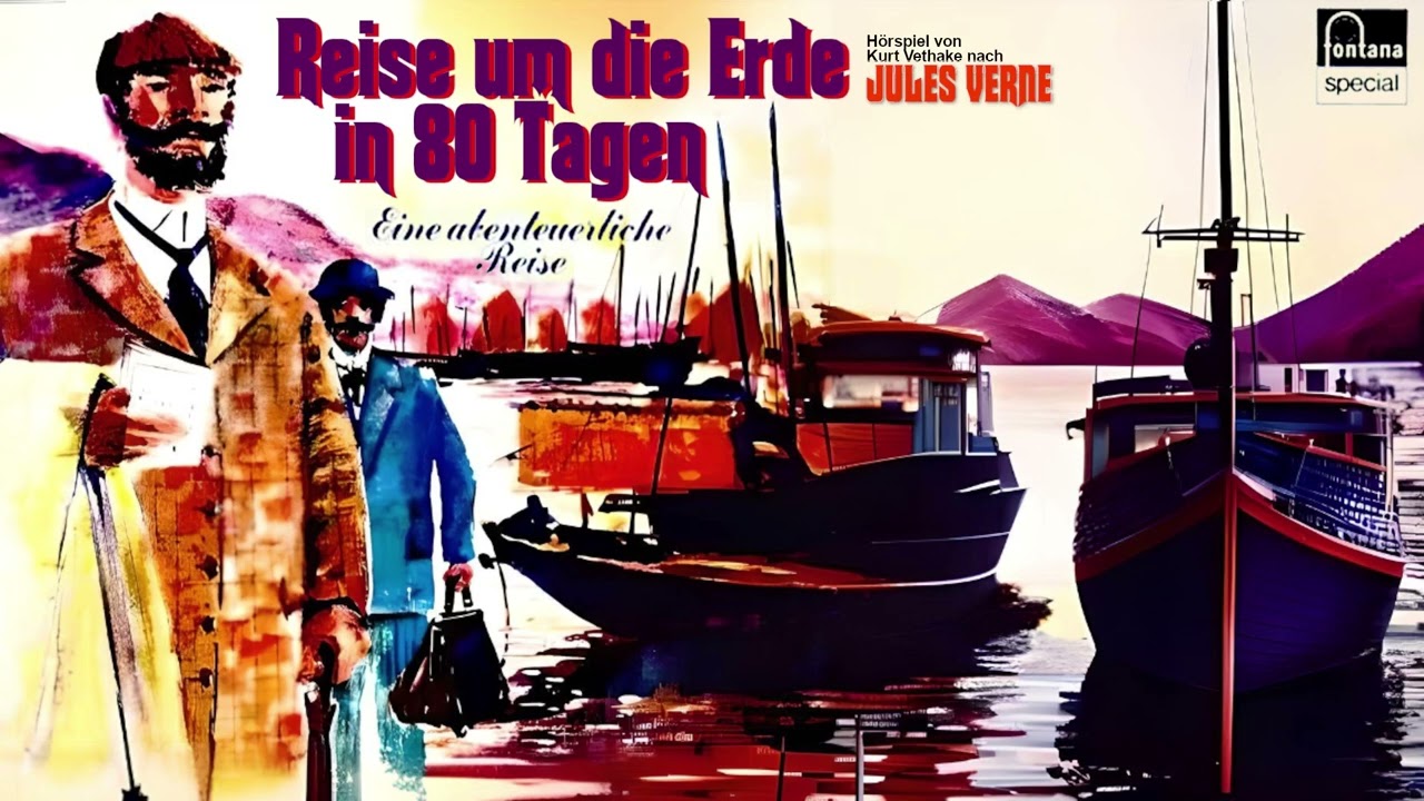 Jules VERNE: Reise um die Erde in 80 Tagen (Fontana) Mit Wolfgang Reinsch und Hans Röhr.