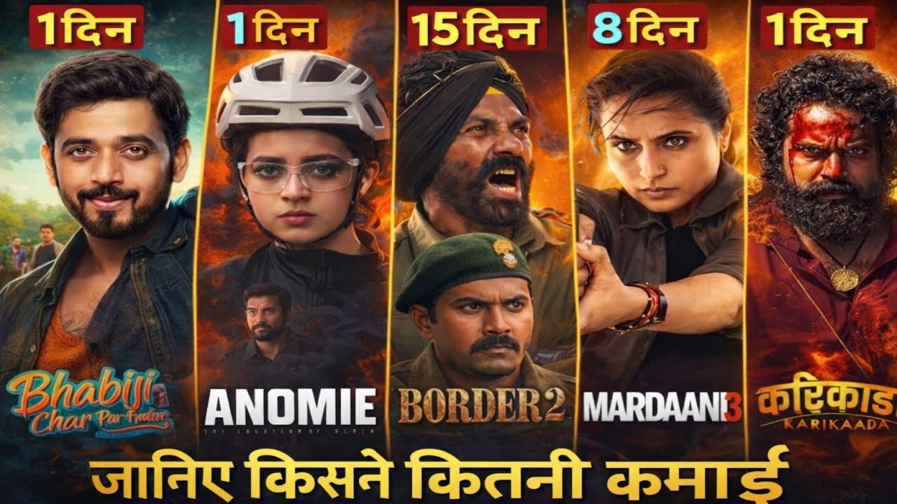 Border 2 Collection || Mardaani 3 , Anomie Collection || kari Kada 1 day Collection | Border 2 Movie