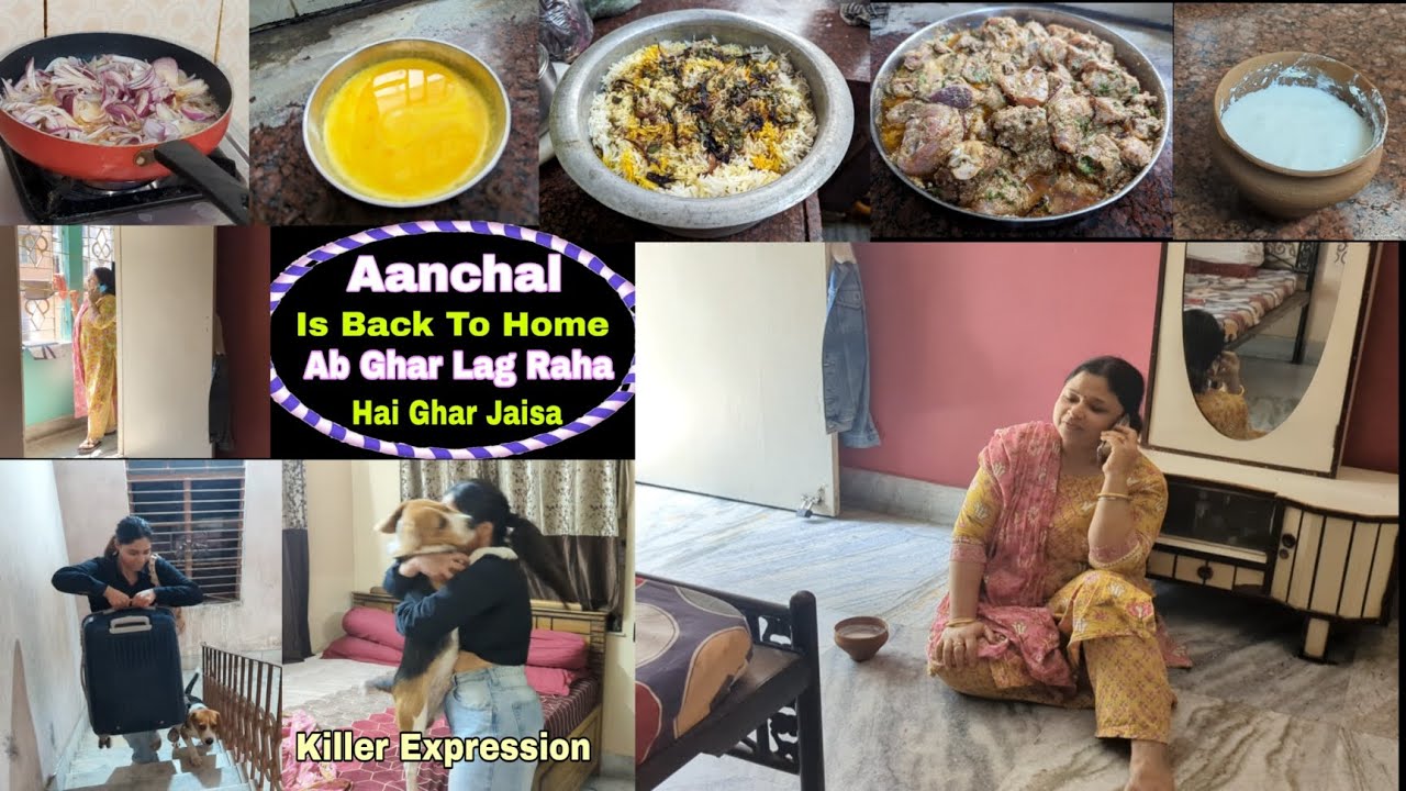 Aanchal Is Back Home || Bacche Rahein Tabhi Ghar घर Lagta hai || New Hair Colour Karwaya ||