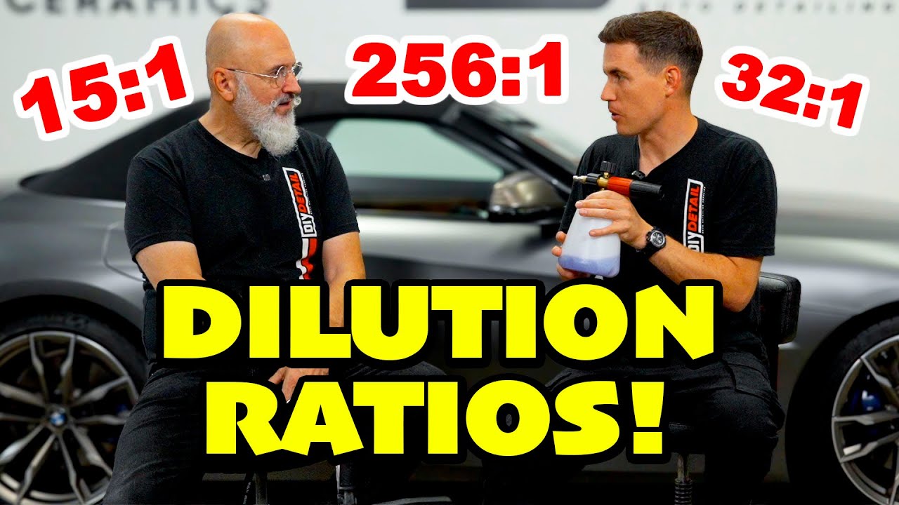 How to dilute detailing products: from spray bottles, to foamers, to FOAM CANNONS! Podcast 116