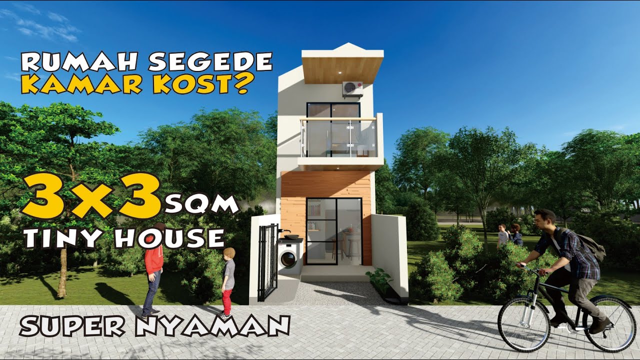 Rumah Ukuran 3x3 2 Lantai di Lahan Sempit