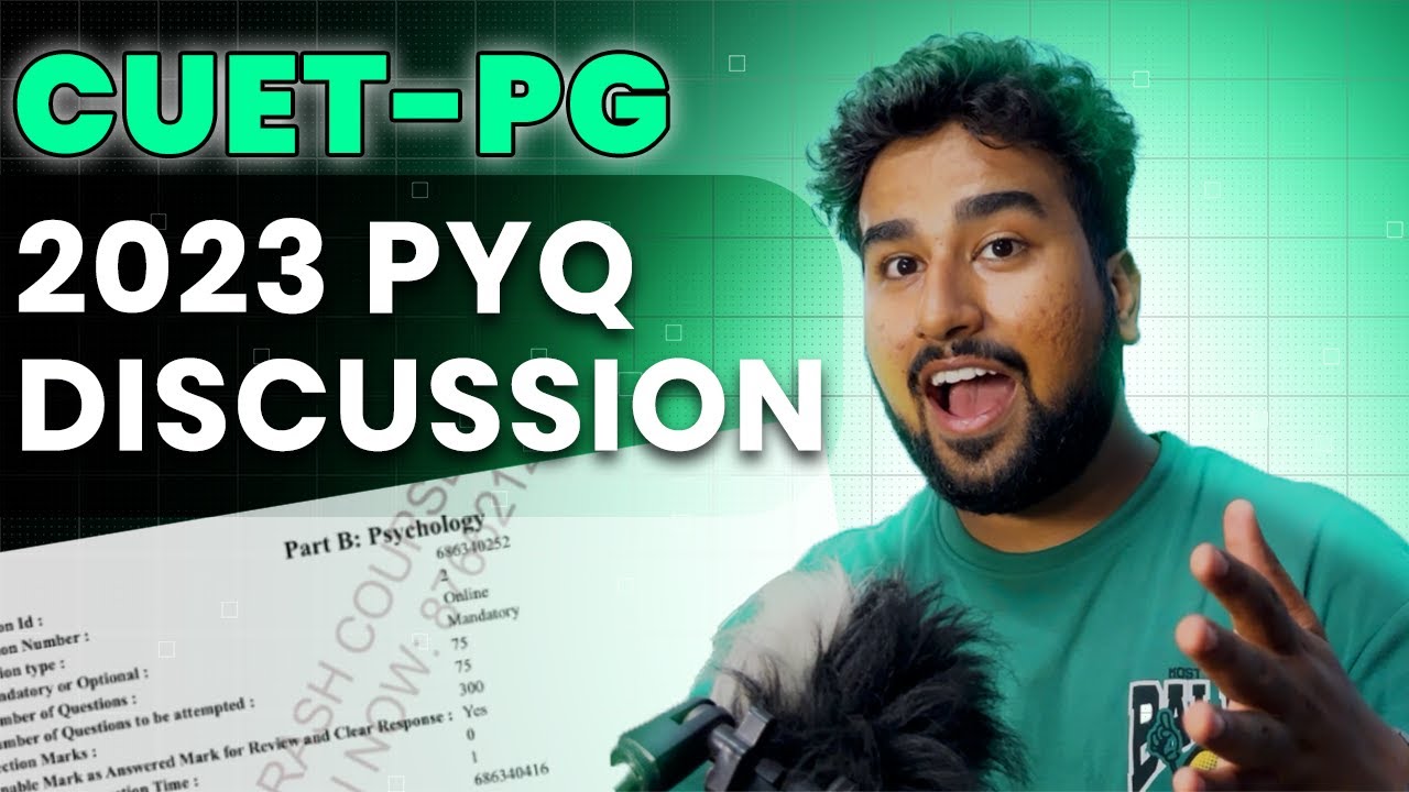 CUET-PG PSYCHOLOGY 2023 PAPER DISCUSSION LIVE! #cuetpg
