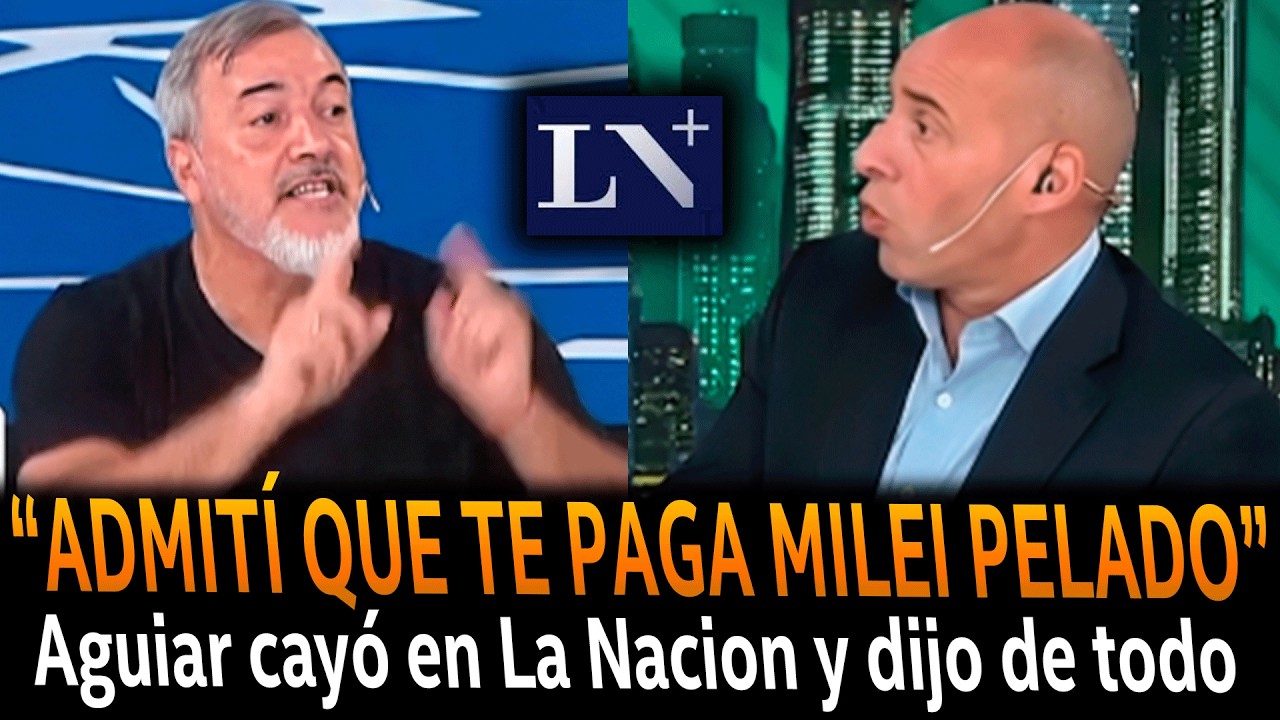 PICANTE CRUCE entre Aguiar y el pelado Trebucq en La Nacion Mas