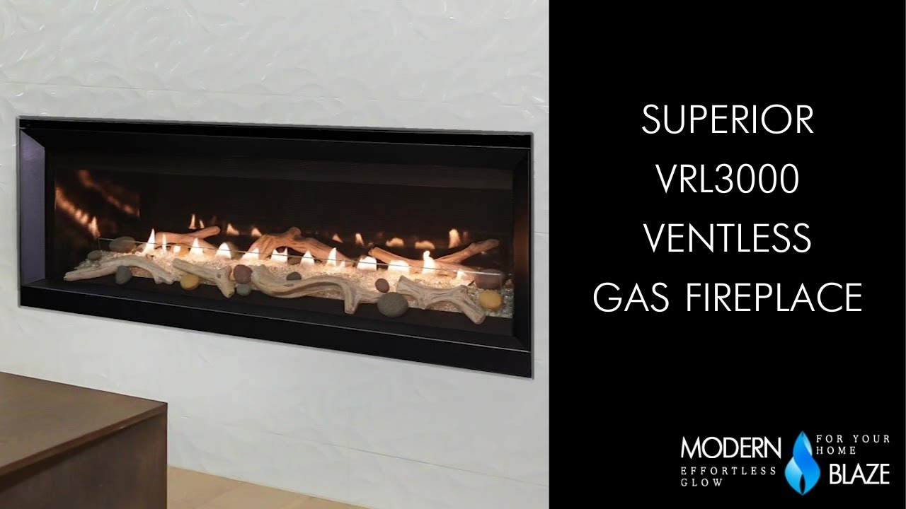 Superior VRL3000 Ventless Gas Fireplace