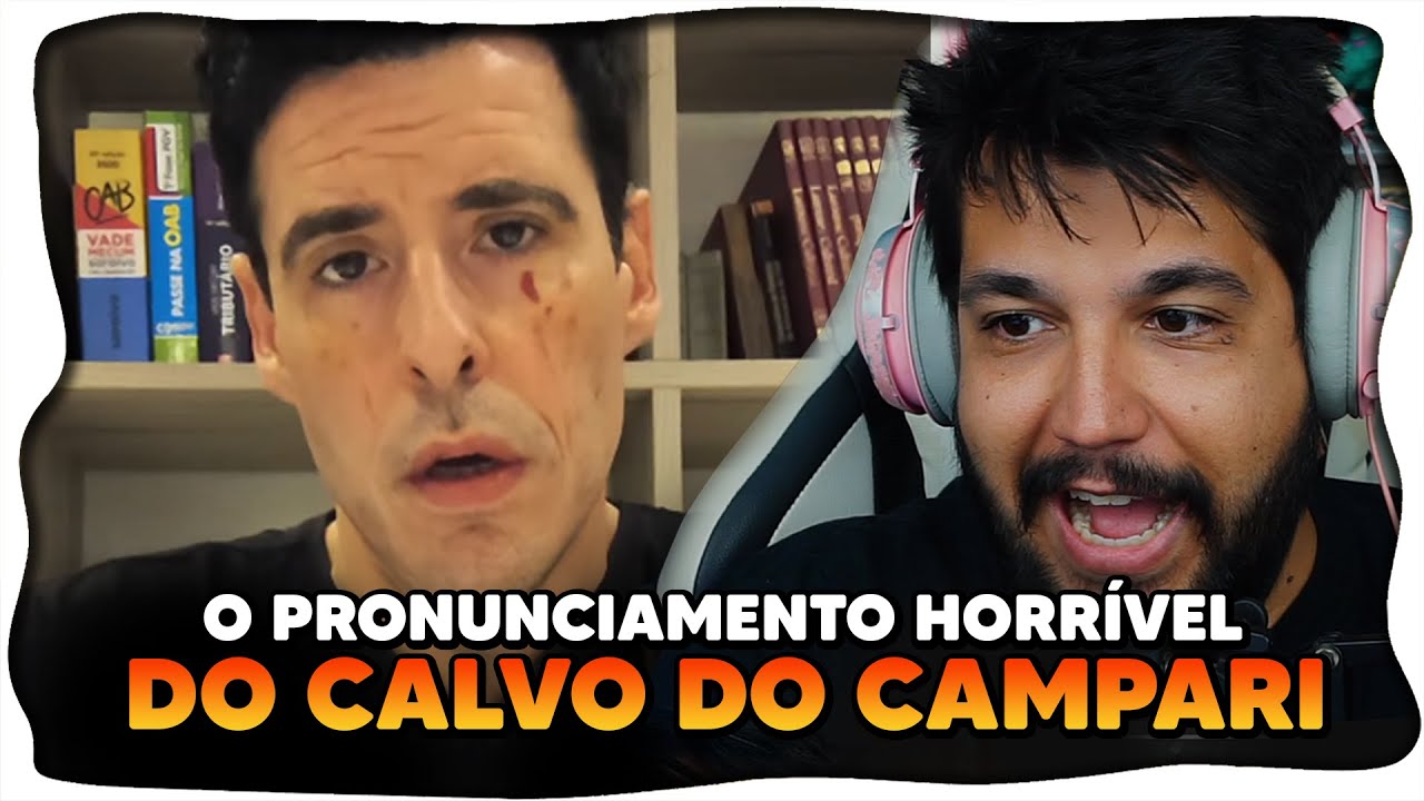 CALVO DO CAMPARI SE PRONUNCIA e faz o PIOR PRONUNCIAMENTO da INTERNET (s&oacute; assumiu tudo?)