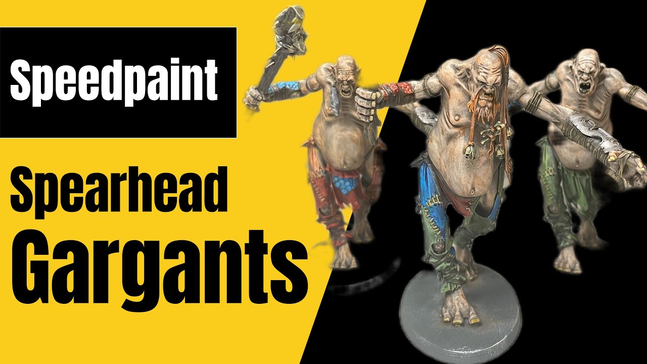Quick and Easy Miniature Painting - Speedpainting a Full Spearhead Gargants Army