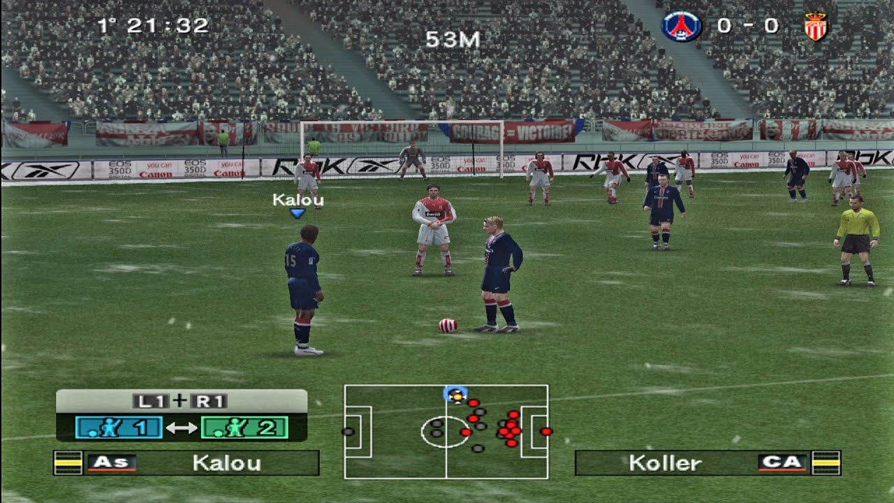 Paris -SG Vs Monaco Pes 2006 Pro Evolution Soccer 