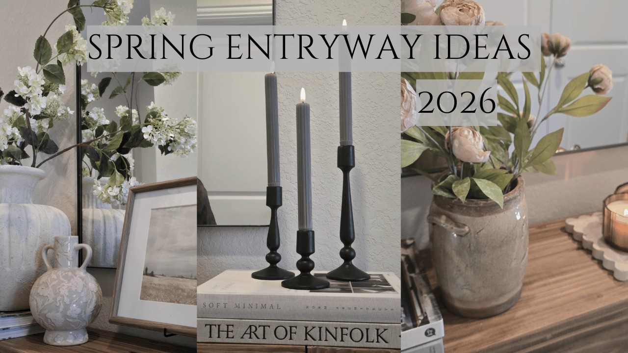 🌸✨ 4 Spring Entryway Styling Ideas | Fresh & Timeless Home Decor ✨🌸