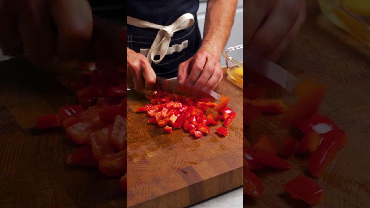 Frittata z batatem, fetą i szpinakiem - szybkie śniadanie!