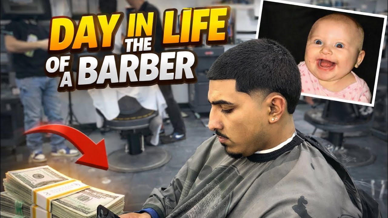 17 Year Old Barber's Daily Grind - You Won't Believe How Much He Makes