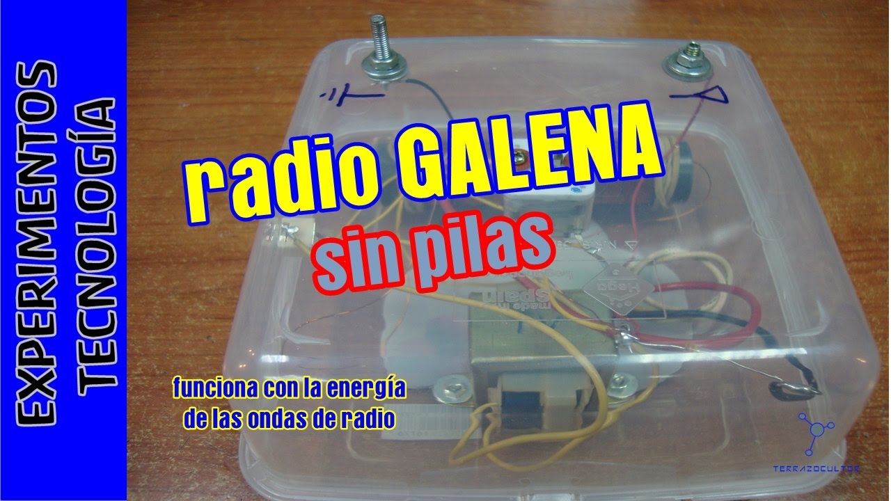 #Radio que funciona SIN pilas ni corriente. Radio galena. #TupperElectr&oacute;nica