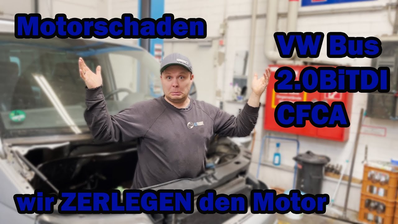Vw T5 2.0BiTDI Motorschaden # wir zerlegen den CFCA Motor #
