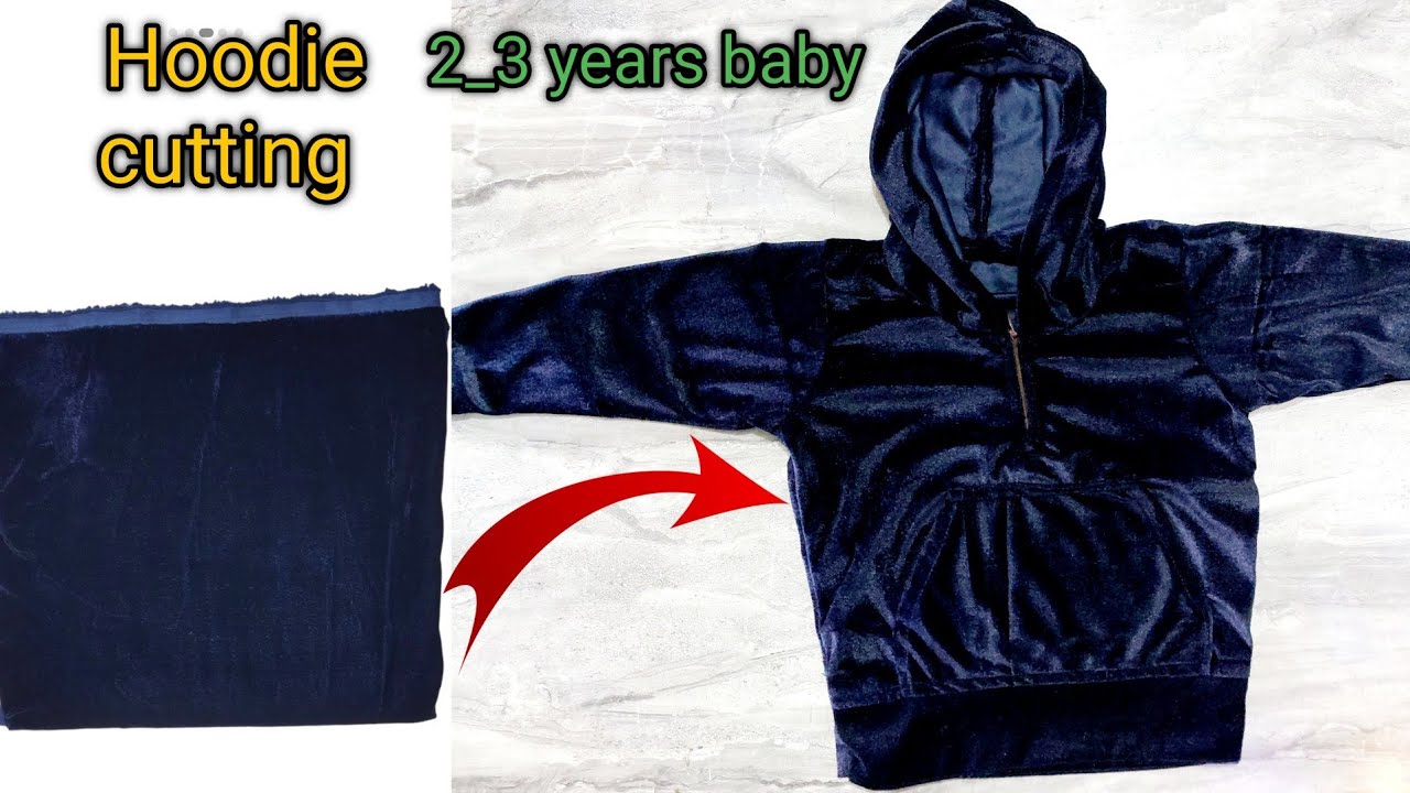 2-3 year baby boy hoodie jacket cutting and stitching/💙 hoodie cutting