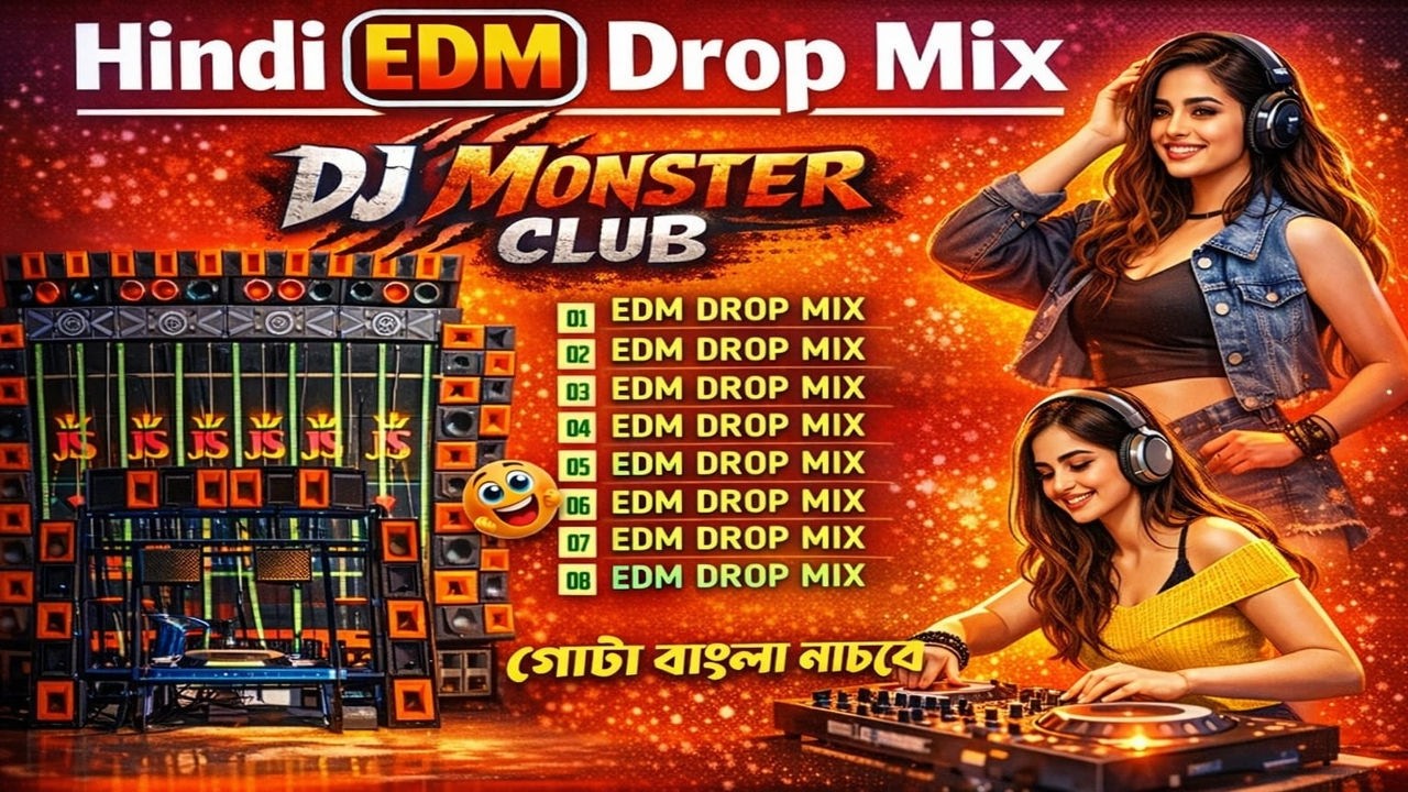 Hindi EDM Drop Mix 2026 | Nonstop Party Bass 🔊 | DJ MONSTER CLUB | Bangla DJ Dance Mix