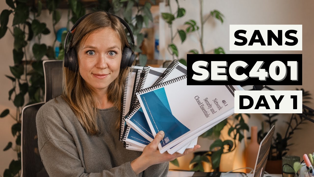 SANS SEC401 Vlog 1 - Live Online Day 1 of Exploring Security Essentials