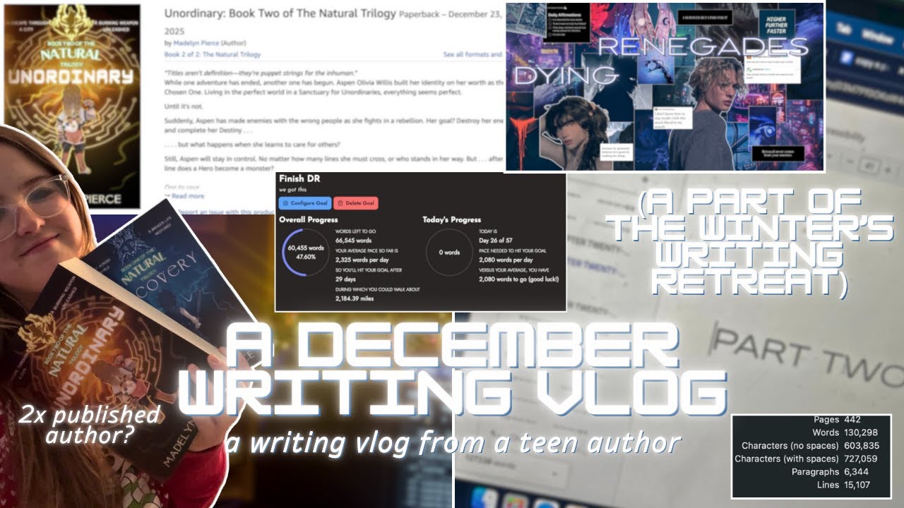 𓆩⟡ December Writing Vlog⟡𓆪 [a part of the Winter Writing Retreat]