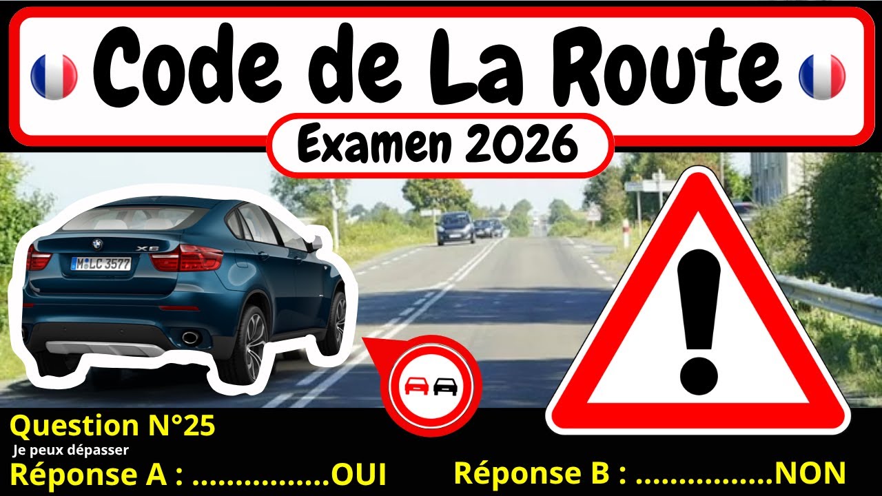 ✅ TEST GRATUIT DU CODE DE LA ROUTE 2026 🚗 #163